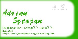 adrian sztojan business card